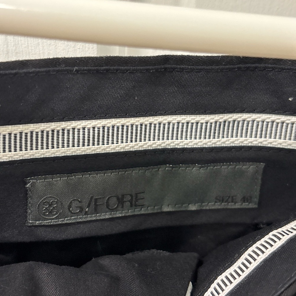 G/Fore Men’s Straight Leg Stretch Performance Chino Pants Size 40x32 Black/White - Picture 3 of 8